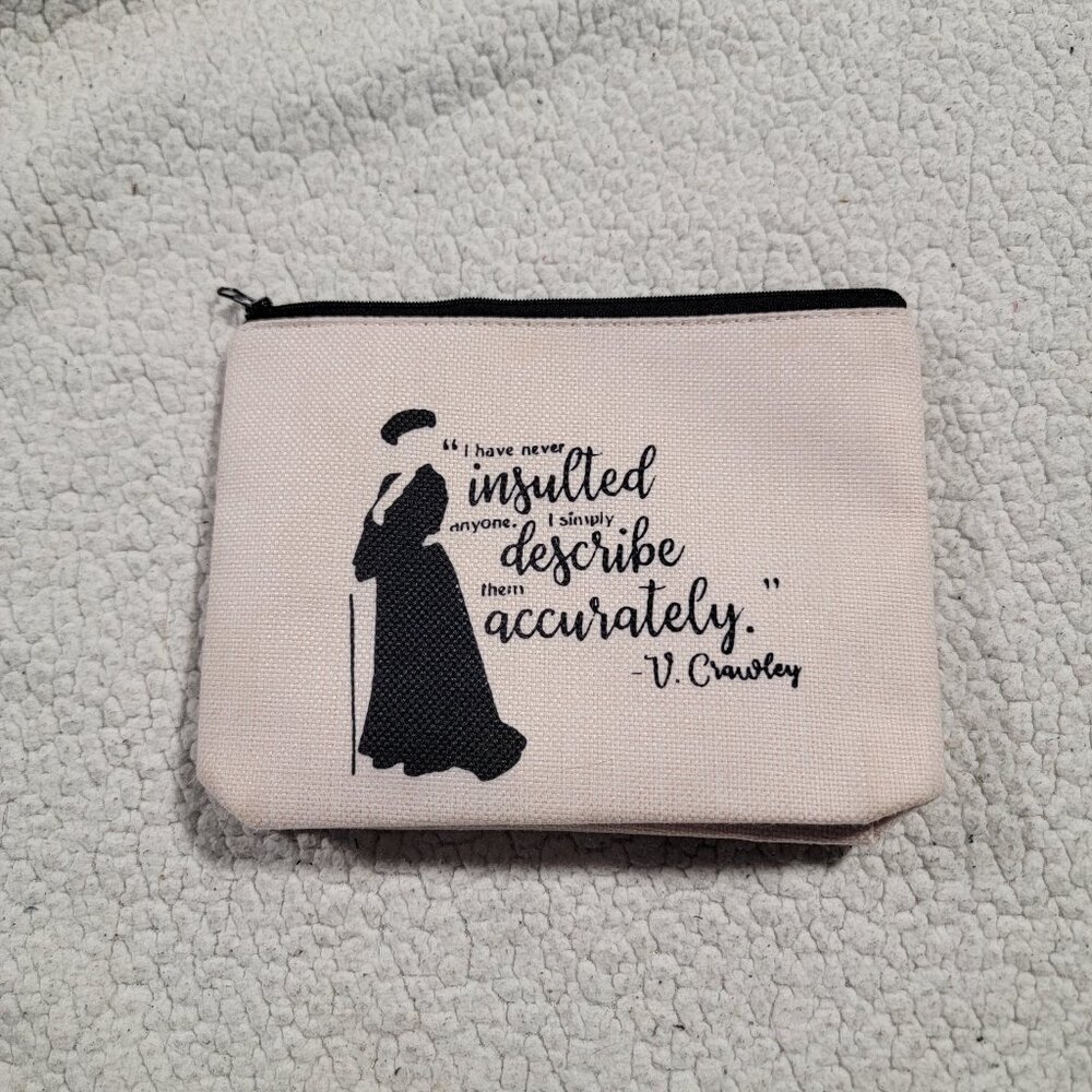 V Crowley Inspired Makeup Bag